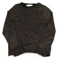 Černo-barevné třpytivé slavnostní mikinotriko H&M