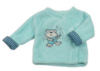 Pomněnková plyšová bunda s medvídkem Ergee