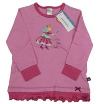 Nové - růžovo-tmavorůžové pyžamové triko s vílou SCHIESSER