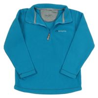 Modrozelená fleecová funkční mikina s logem sprayway