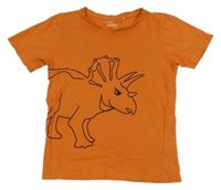 Oranžové tričko s dinosaurem Topolino