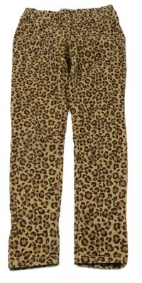 Světlehnědo-hnědo-tmnavohnědé vzorované elastické manšestráky Boden