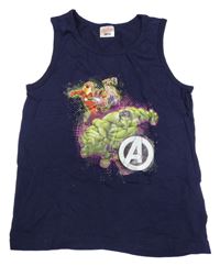 Tmavomodrí tílko s potiskem Avengers 