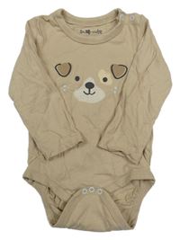 Béžové body s pejskem so cute