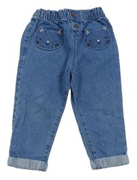 Modré jogger rifle s kočkami F&F