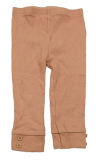 Starorůžové žebrované lehké tepláky Tu