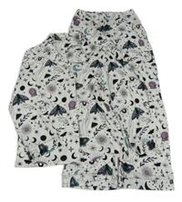 Bílé pyžamo s obrázky