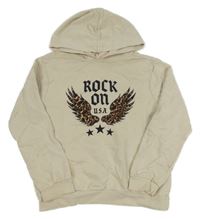 Béžová mikina s křídly a kapucí Kids Only