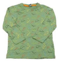Zelené triko s dinosaury Kiki&Koko