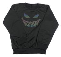 Černá mikina se smajlíkem