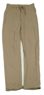 Hnědé lehké tepláky H&M