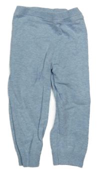 Světlemodré melírované pletené tepláky M&S