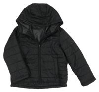 Černá šusťáková zateplená funkční bunda s kapucí Peter Storm