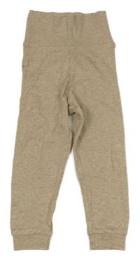 Hnědé melírované lehké tepláky Lupilu