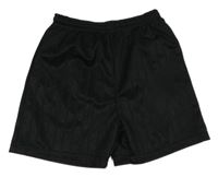 Černé pruhované sportovní kraťasy Bhs