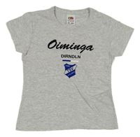 Šedé melírované tričko s nápisem Fruit of the Loom