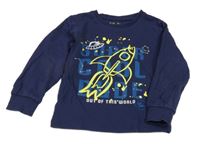 Tmavomodré triko s raketou V by Very