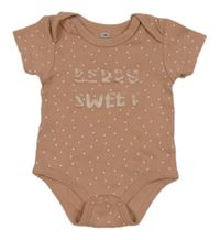 Starorůžové puntíkaté body s nápisem