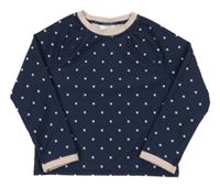 Tmavomodré puntíkaté UV triko H&M