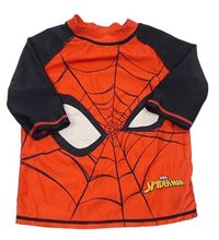 Červeno-černé UV tričko se Spidermanem Primark