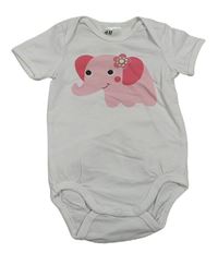 Bílé body se slonem H&M