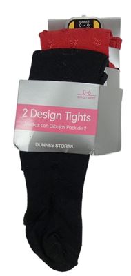 2x silonky - černé s hvězdami + červené s hvězdami Dunnes Stores