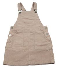 Světlerůžové laclové manšestrové šaty H&M