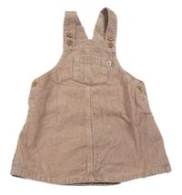 Starorůžové laclové manšestrové šaty Next