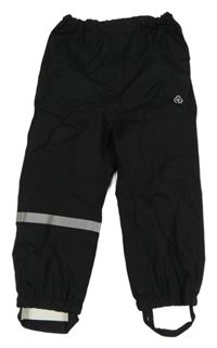 Černé šusťákové kalhoty H&M