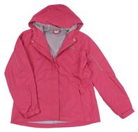 Tmavorůžová šusťáková funkční bunda s kapucí Crane