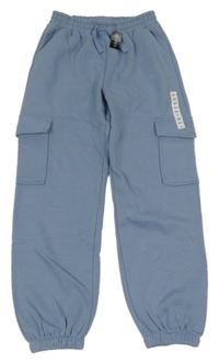 Nové - světlemodré tepláky s kapsami dunnes