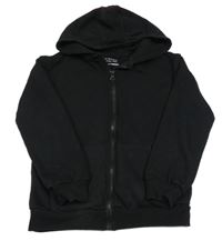 Černá propínací mikina s kapucí Primark