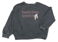 Tmavošedá mikina s nápisem George