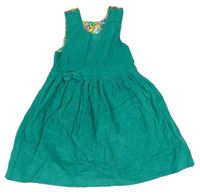 Zelené manšestrové oboustranné šaty