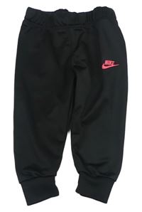 Černé sportovní tepláky s logem Nike