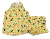 2set - Žlutý top s Minnie a melouny + kraťasy Disney
