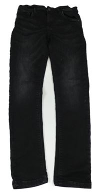 Tmavošedé teplákové skinny rifle C&A