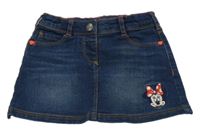 Tmavomodrá riflová sukně s Minnie C&A