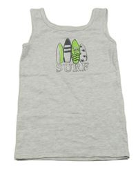 Světlešedé tílko se surfy Topolino