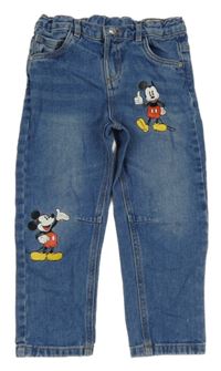 Modré rifle s Mickeym Disney