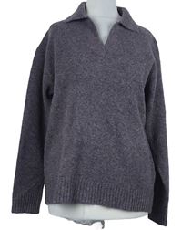Dámský vínový vlněný svetr s límečkem Primark