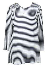 Dámské bílo-tmavomodré pruhované triko M&S