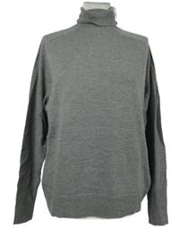 Nové - Dámský šedý svetrový rolák Primark 