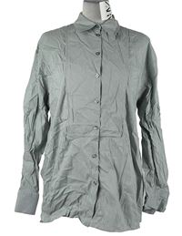 Nové - Dámská tmavošedo-bílá proužkovaná halenka Zara 