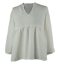 Dámská bílá proužkovaná peplum halenka Only 