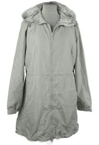 Dámská šedá/vzorovaná šusťáková jarní parka s kapucí Pfeffinger 
