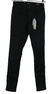 Nové - Dámské černé skinny rifle Only 