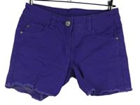 Dámské fialové riflové kraťasy 