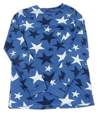 Modré pyžamové triko s hvězdami M&S vel.176