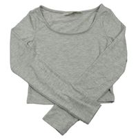 Světlešedé crop triko H&M